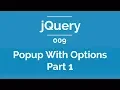 Arabic jQuery Practical Course - Create Popup With Options Part 1