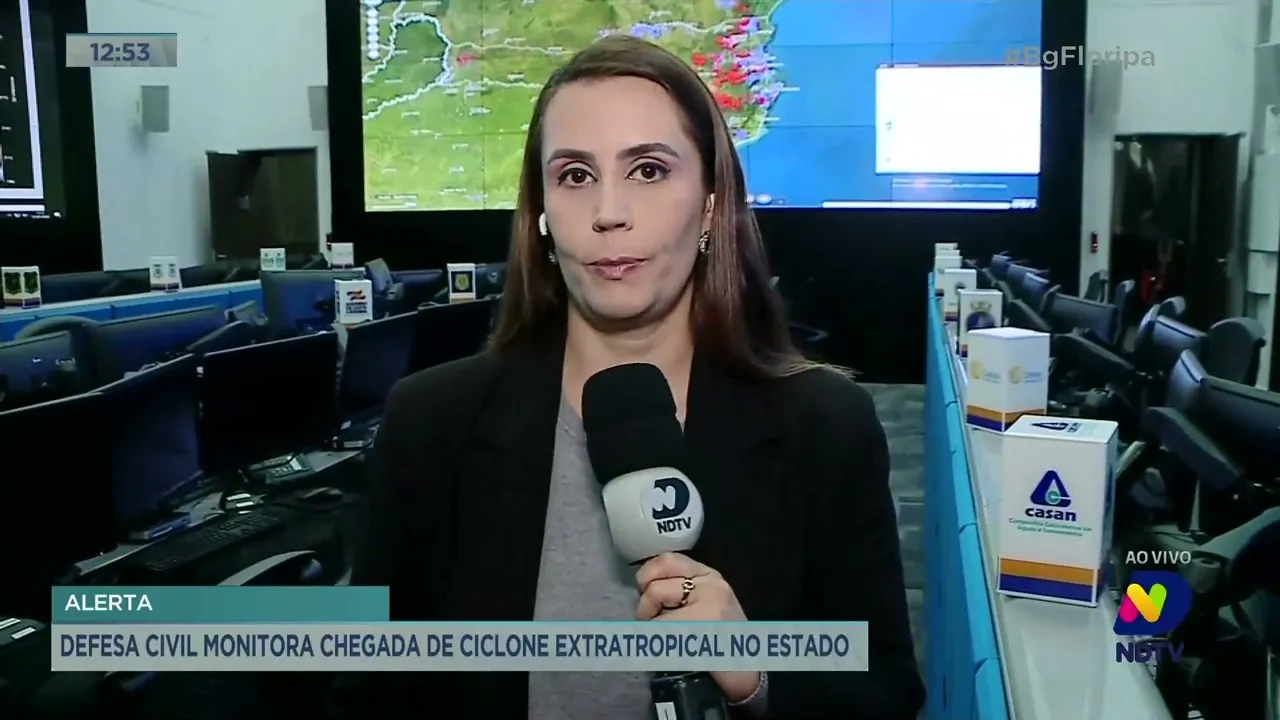 Defesa Civil monitora chegada de ciclone extratropical em Santa Catarina