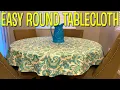 Easy Round Tablecloth The Sewing Room Channel
