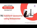 Add Font-Awesome Icons using Webpacker