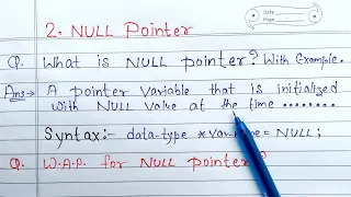NULL Pointer in C with example what is null pointer Learn Coding