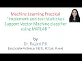 Expt 7 Implement and test Multiclass Support Vector Machine classifier
