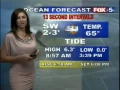 San Diego Fox5 weather girl Chrissy Russo doing the weather