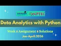 NPTEL Data Analytics with Python Week 8 Assignment 8 Solution Jan-2026