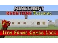 Item Frame Combo Lock Minecraft Redstone Tutorial
