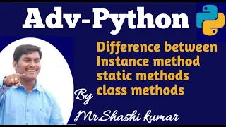 Instance Class Methods and Static Method in Python