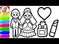 Wedding Bride and Groom Coloring Page Coloring Book Easy Art