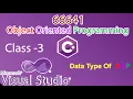 Class 3 66641 Object Oriented Programming C Data Type OOP