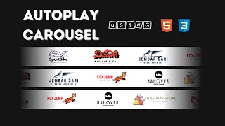 How To Create Infinite Autoplay Carousel Using HTML And CSS No JavaScript No JQuery