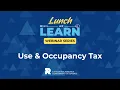 PhilaRevenue Webinar Series - Philadelphia Use Occupancy Tax
