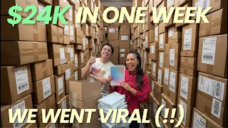 Our small business went VIRAL! we made $24k in one week! tiktok shop tips and small business advice