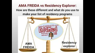 FREIDA vs Residency Explorer Which FREE database should you use to decide the Programs to Apply to