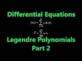 Legendre Polynomials - Legendre Series Differential Equations