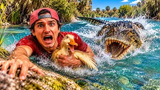 EL COCODRILO SE LLEVÓ A MI PATO A ESTE RÍO !!