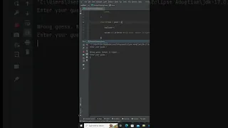 Number Guessing game in java