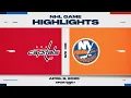 NHL Highlights Capitals vs Islanders - April 6 2025