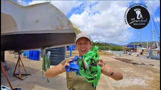 Breaking BONES & Fixing CRACKED Bulkheads (S2 E76 Barefoot Sail and Dive)