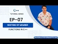 C -07 Nesting of Member Functions in C C Tutorial in Hindi