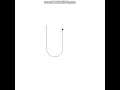 Python Turtle - Draw letter U