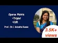 Lecture 4 How to convert a Sparse Matrix to its Triplet and CSR representation