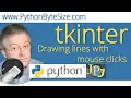Drawing lines on a tkinter Canvas with mouse clicks