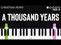 Download Lagu Christina Perri - A Thousand Years | EASY Piano Tutorial