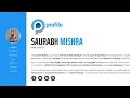 My Web Developer Portfolio with Voiceover 2025 Projects Showcase by Saurabh Mishra