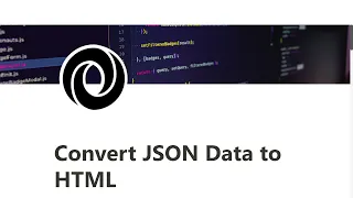 6 - Convert JSON Data to HTML