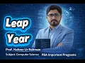 Leap Year Program in Python Check Leap Year Using User Input Python Programming Tutorial