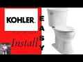 Install Kohler 2 Piece Highline Curve Toilet EASY