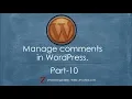 How to Manage Comments in WordPress Bangla Tutorial - Part 10