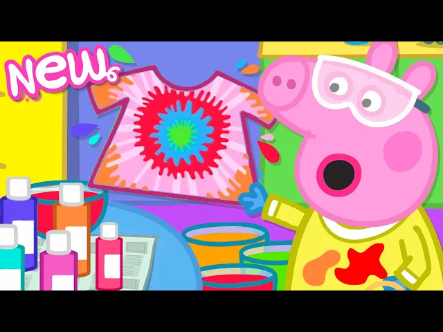 Download MP3 Peppa Pig Tales 👚 Peppa's Tie Dye T-Shirts! 🎨 BRAND NEW Peppa Pig Episodes