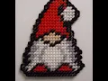 How to convert perler beads to plastic canvas Christmas Gnome ornament