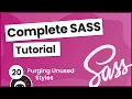 SASS Tutorial build your own CSS library - Purging CSS