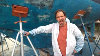 We CUT a huge HOLE in our Sailboat’s keel [E347]