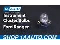 How to Replace Instrument Cluster Bulbs 93-03 Ford Ranger