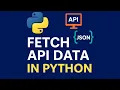REQUEST API DATA in PYTHON Python for Beginners