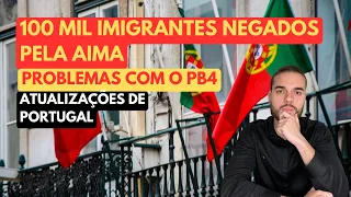 IMIGRANTES NEGADOS NA AIMA | PROBLEMAS COM PB4 E DEPENDENTES | ATUALIZAÇÕES DE PORTUGAL