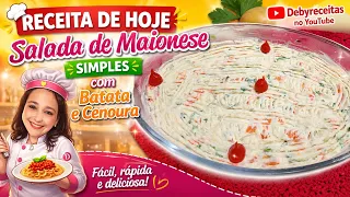 Salada de Maionese Simples com poucos ingredientes - Magnifikissima