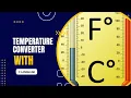 TEMPERATURE CONVERTER WITH C LANGUAGE Code Grizzly