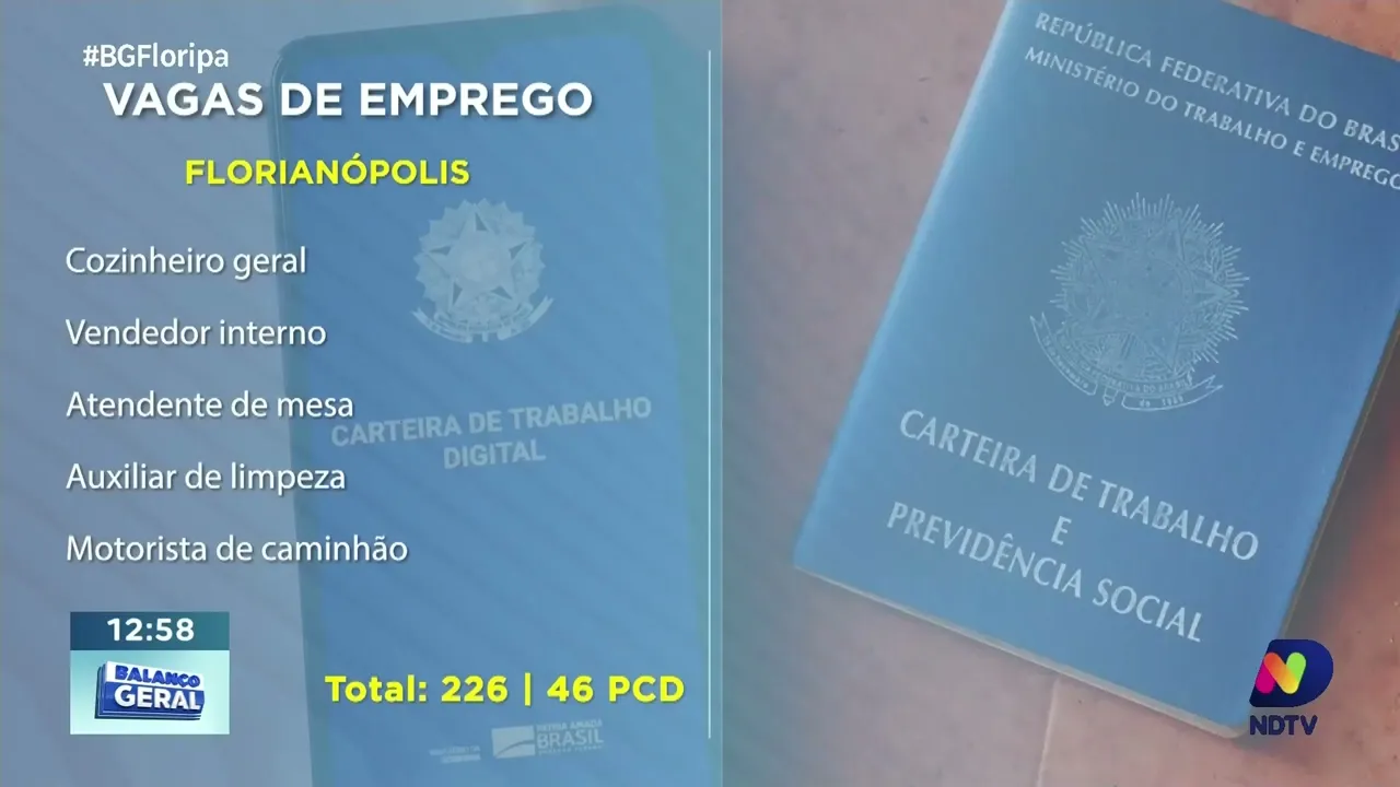 SINE oferece oportunidades: mais de seis mil vagas de emprego em SC