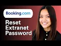 How To Reset Extranet Password On Booking com - Tutorial