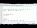 C Language in Hindi Multiple initialization and test-condition in for loop