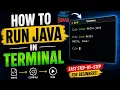 How to run java in terminal with notepad with Learn about suvam