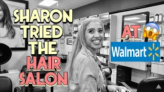 Getting My Hair Done at WALMART Hair Salon Sharon Colored Her Hair Blonde