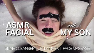 ASMR This or That Acne Facial (ft. the hot towel king Roman) 💤