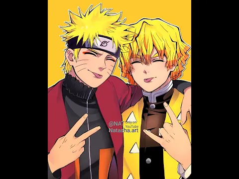 same behavior, different characters.✨💛 #trend #shorts #naruto #zenitsu #kny #demonslayer