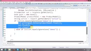 Parsing JSON Object with Ajax in JSP-Servlet