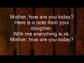 Download Lagu Mother How Are you Today Lyric with Lyric Maywood