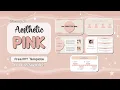 AESTHETIC PINK PowerPoint FREE TEMPLATE Tomatonado
